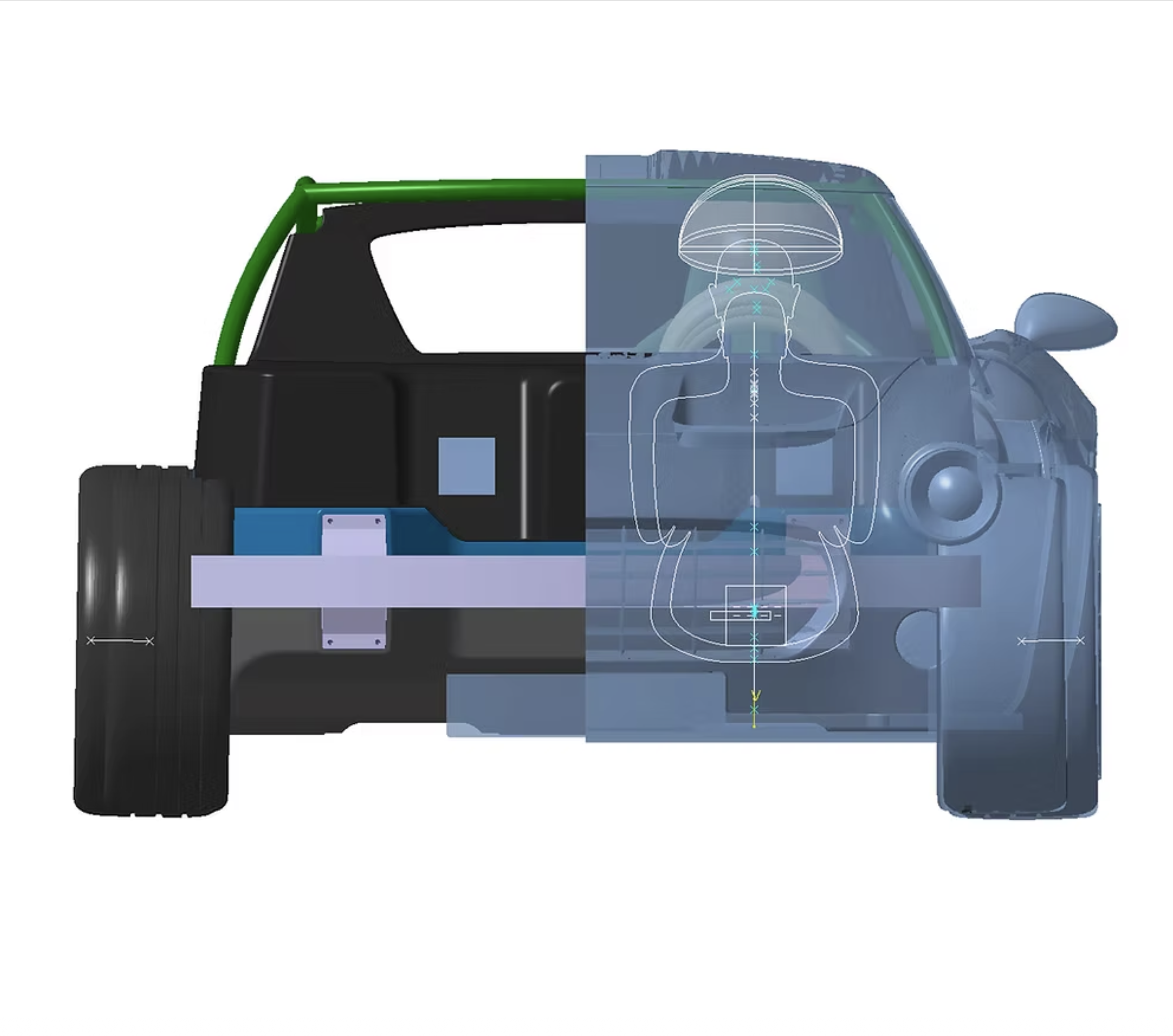 Detail of the TOY 01 front end